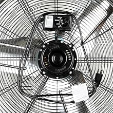 BILT HARD 24" 8100 CFM High Velocity Industrial Drum Fan, 3-Speed Heavy Duty Metal Shop Fan for Warehouse, Workshops, Garage, Factory and Basement - UL Listed