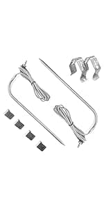 Grill Induction Fan Motor Replacement for Pit Boss & Traeger, Camp Chef, Sam's Club/Z Grills Pellet Grills and Smokers, Silver/White/Yellow, IFM001