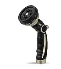 RESTMO Watering Wand Heavy Duty, Metal Garden Hose Wand with 10 Spray Patterns, 15-Inch Long Hose Nozzle Sprayer with Thumb Flow Control, Ideal to Water Hanging Baskets and Shrubs