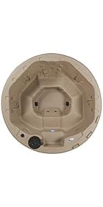 Outback Hot Tub, Fits 6 People, Standard Outlet Compatible, 20 Massage Jets, Cover Included, Made in USA, Aqualife by Strong Spas