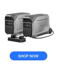 EF ECOFLOW DELTA Pro 3 Portable Power Station, 4096Wh LFP Battery, Expandable to 48kWh, 120/240V 4000W AC Output, Solar Generator for Home Use, Camping Accessories, Emergencies, Power Outages, RVs