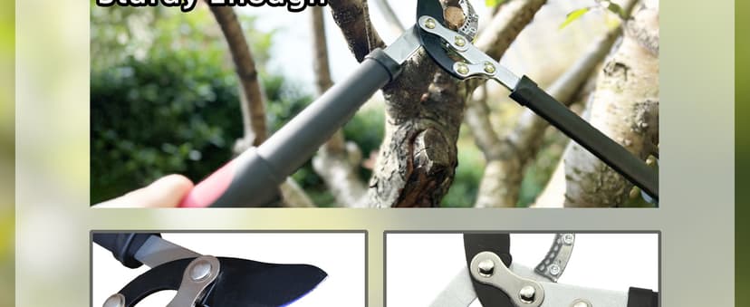 Lopper Heavy Duty Branch Cutter Tree Clippers with Compound Action, Chops Thick Branch Ease, Garden Loppers Pruning, 18 Inch Tree Trimmer with 1.6” Clean Cut Capacity (18 Inch)
