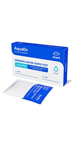 AquaDx 2 Pcs Water Bacteria Test Kit Total Coliform and E.coli Testing for Home Water Drinking Water Pool Pond Ground Well Water – Water Quality Test Kit Easy to Use