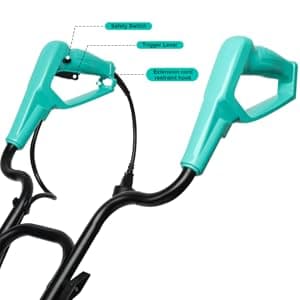 Tiller 13.5AMP Rototiller for Garden Corded Electric Tiller Garden Electric Cultivator 8Inch Depth 16Inch Width Tiller for Garden Yard