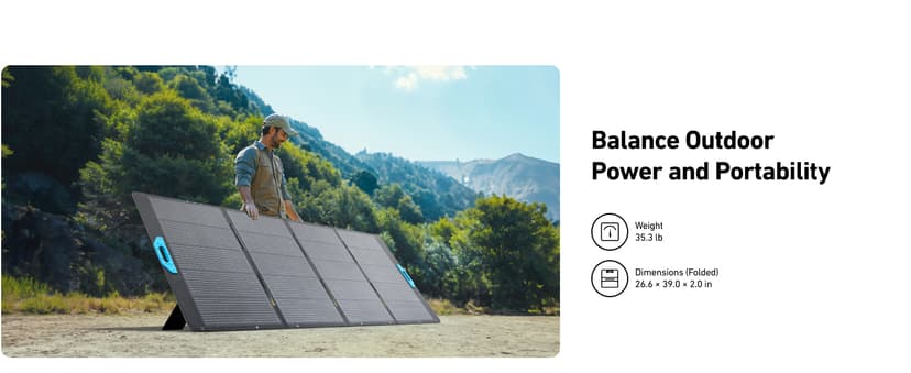 Anker SOLIX F2000 Solar Generator, 2048Wh Portable Power Station with LiFePO4 Batteries and 400W Solar Panel, GaNPrime Technology, 4 AC Outlets Up to 2400W for Home, Power Outages, Camping, and RVs