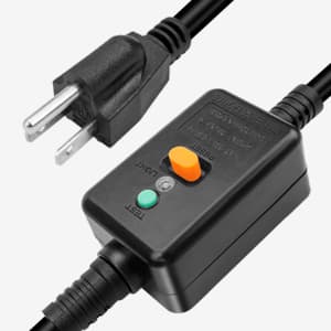 3000W 240V Titanium Water Heater Assembly for Bathtub Pool Water Tank, Submersible Hot Tub Heater, Portable Electric Heater, NEMA 6-15P Plug, Immersion Bathtub and Swimming Pool Water Heater