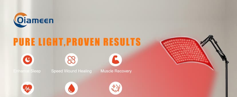 3-in-1 Red Light Therapy for Face and Body, 36W Red Light Therapy Lamp with Stand and Timer, Red Light Therapy Belt with 660nm & Infrared 850nm, for Pain Relief, Improve Sleep, Skin Health