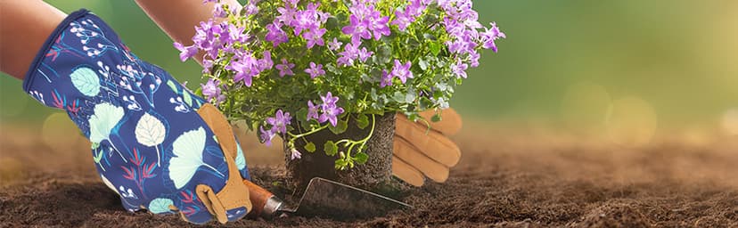 Womens Gardening Weeding Working Gloves, Leather Garden Glove for Women Thorn Proof No Stab for Digging, Planting,Pruning