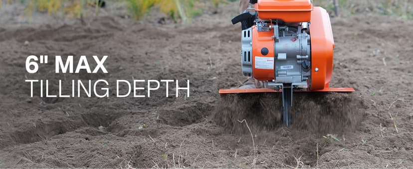 NOVUS 17-Inch Gas Tiller for Gardening, 79cc 4-Cycle Gas Engine, 2-in-1 Front Tine Tiller Cultivator, Toolless Tilling Width Adjustment, Forged Steel Tines, Integrated Transport Wheels