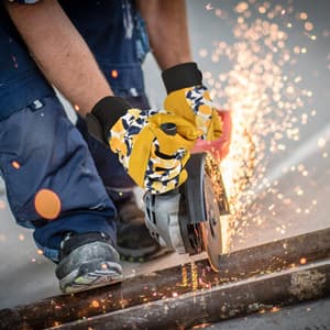 Cowhide Leather Thorn Proof & Puncture Resistant Gardening Gloves for Women and Men, Touchscreen Compatible Working Gloves for Weeding, Digging, Planting, Gardening Gifts for Women, Size Medium