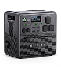 BLUETTI Solar Generator Pioneer 150 (AC240) & B210 Expansion Battery (Ships Separately), Expand to 3686Wh LiFePO4 Battery Backup w/ 3 2400W AC Outlets, IP65 Water Resistant,for Camping, RV