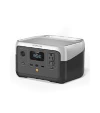EF ECOFLOW Portable Power Station RIVER 2, 256Wh LiFePO4 Battery/ 1 Hour Fast Charging, 2 Up to 600W AC Outlets, Solar Generator (Solar Panel Optional) for Outdoor Camping/RVs/Home Use