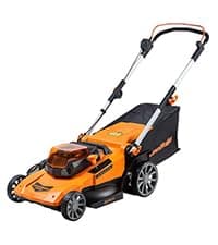 LawnMaster CLM2413A Cordless 13-Inch Lawn Mower 24V Max with 2X4.0Ah Battery and a Charger
