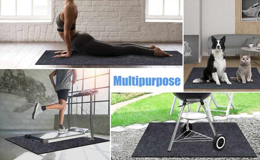 80 * 80 inch Inflatable Hot Tub Mat, Outdoor Indoor, Waterproof Slip-Proof Backing, Absorbent Spa Pool Ground Base Flooring Protector for Hot Tub