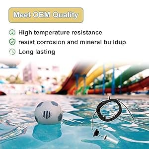 Upgraded R0456500 Temperature Sensor, for Zodiac Jandy Legacy LRZE / LRZM / JXI / LXI 125 175 200 250 260 300 325 400 Pool / Spa Heaters, Replace R0456600 R0523900 R0477300 6204-209 Thermistor Sensor
