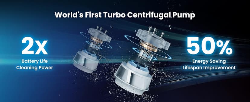 Hydro 3 Cordless Robotic Pool Cleaner, 150W Pool Vacuum with Wall Climbing Function, 200mins Runtime, 2 Brushless Motor + 4.1L Filter Basket Ideal for Inground Aboveground Pools