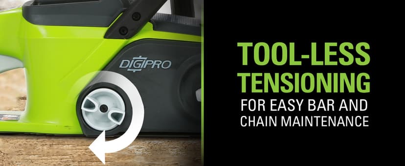 Greenworks 40V 16" Brushless Cordless Chainsaw, 4.0Ah Battery and Charger Included