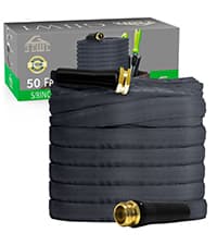 2025 Upgraded 50FT Non-Expanding Garden Hose, Ultra-Light & Flexible Water Hose - Burst-Resistant, Kink-Free, High-Pressure, All-Weather Use for Lawns, Gardens, and Outdoor Cleaning