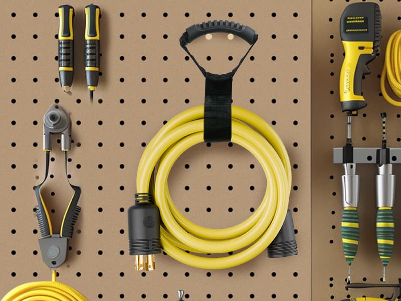 FIRMERST Generator Extension Cord 30 amp Twist Lock Plug 12 Feet, NEMA L14-30P to L14-30R