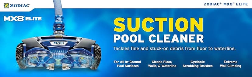 Zodiac MX8 Elite Suction Pool Cleaner with Zodiac Cyclonic Leaf Canister