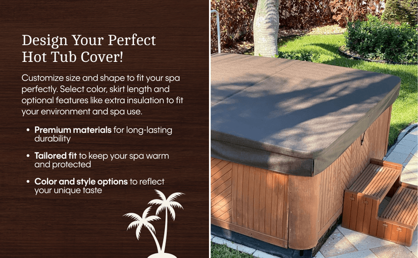 BeyondNice Custom-Made, Durable, Replacement Hot Tub & Spa Covers. 5 Year Warranty. Tapering Foam Thickness 4, 5 or 6in. Cover Sizes up to 94 inches