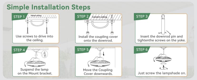 LEDIARY 20" Outdoor Ceiling Fan with Lights,IP65 Waterproof Gazebo Hanging Fan with Remote Control Smart App, Plug in Caged Ceiling Fan with 3CCT 6-Speeds for Patio Porch Pergola(Black)