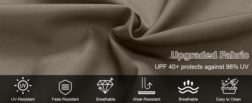 Aoodor 10 x 10 ft Outdoor Pergola with Retractable Shade Canopy, Matte Aluminum Frame, 4 Roller Shade Curtains, Grape Trellis for Patio, Backyard, Garden, and Deck, Dark Brown