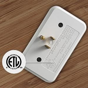 Fosmon Refrigerator Surge Protector, 3 Outlet Heavy Duty Appliance Surge Protector with High Joules for Fridge, Microwave, Washing Machine, Garage Door, 1200J, 1875 Watts, 3 Prong, ETL Listed