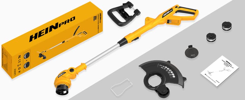 Cordless String Trimmer Compatible with Dewalt 20V Battery, 12-Inch Weed Wacker Cordless, Auto Line Feed, Electric Weed Eater Battery Powered, Grass Trimmer with 2 Replacement Spool