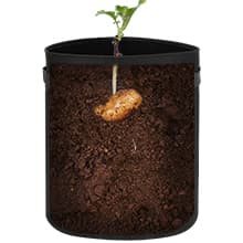 4 Packs 10 Gallon Potato Grow Bags, Heavy Duty Nonwoven Fabric Pots with Handles for Planting Vegetables, Flowers