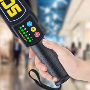 Handheld Metal Detector Wand Rechargeable, Security Wand, for Safety Inspection, Scanning All Metal Products (with Built-in Battery)