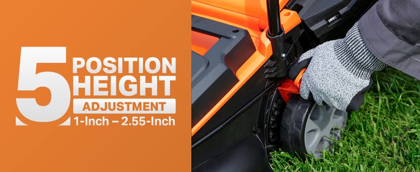 LawnMaster 20VMWGT 24V Max 13-inch Lawn Mower and Grass Trimmer 10-inch Combo with 2x4.0Ah Batteries and Charger