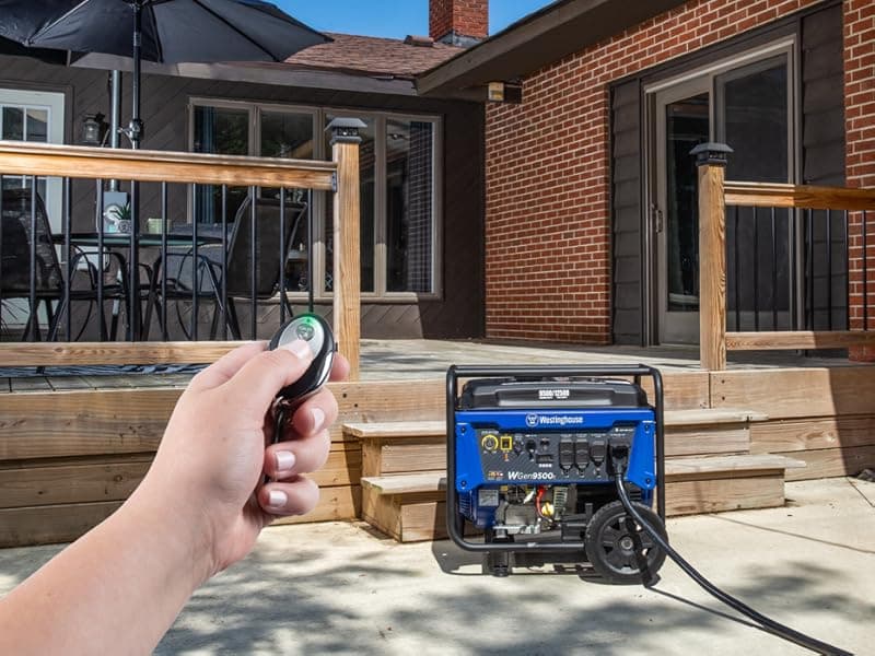 Westinghouse 12500 Peak Watt Home Backup Portable Generator, Remote Electric Start with Auto Choke, Transfer Switch Ready, Gas Powered, CO Sensor