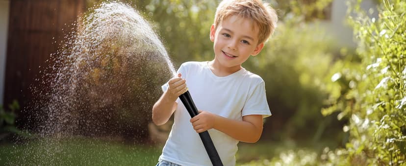 2025 Upgraded Non-Expanding Garden Hose, Lightweight, Flexible Ultra-Light Water Hose, Burst-Resistant, Lead-Free, Anti-Kink, High-Pressure (50 FT)