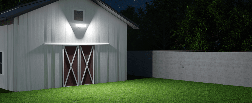 Olafus 100W Flood Light Outdoor, Switch Controlled 10000LM LED Security Light, IP65 Waterproof Outside Floodlight with 5 Adjustable Heads, 6500K Exterior Flood Light Fixture Wired for House Yard Black