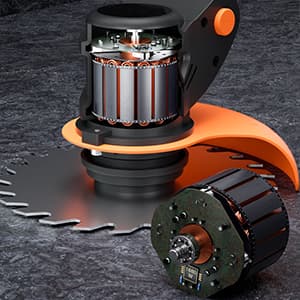 Cordless Lawn Mower with Battery and Charger,21V Lawn Trimmer Grass Edger with Two 2.0Ah Li-Ion Battery Powered & 3 Cutting Blade Types, Compact Power Tool for Lawn Yard Work, Black