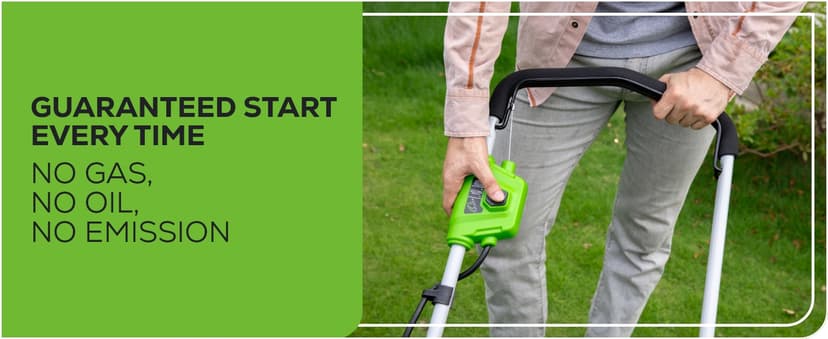 Greenworks 40V 16" Cordless (Push) Lawn Mower (75+ Compatible Tools), 4.0Ah Battery and Charger Included