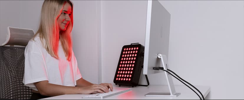 Bestqool Red Light Therapy, Dual Chip Clinical Grade LED Device with Near-Infrared Light 660nm 850nm High Power Panel, Ideal for Body, Face, Recovery, Improve Sleep, Skin Health, 105W (Black 60)