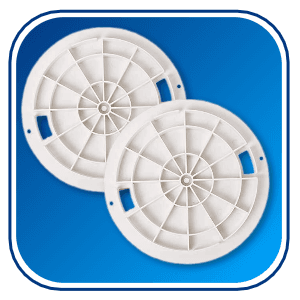 AR-PRO (2 Pack) Exact Replacement Hayward SPX1070C Skimmer Cover - Heavy-Duty Pool Skimmer Lid Direct Replacement for Hayward SP1070, SP1071, and SP10712S Automatic Skimmer Models