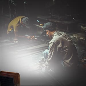 Portable LED Work Solar Light 100W 16500mAh 10000 LM with Stepless Brightness Job Site Battery Rechargeable LED Floor Light for Emergency Worklight for Hurricane Father's Day Gift