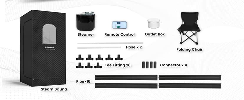 Sauna Box, Portable Sauna for Home, Large Sauna Tent with 3.0L Steamer for Full Body SPA, Easy Assembly Quick Heat-Up Sauna Experience