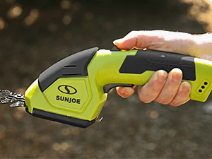 Sun Joe HJ604C Cordless Grass Shear + Shrubber Handheld Trimmer, (w/Battery + Charger Included), 7.2V, Black