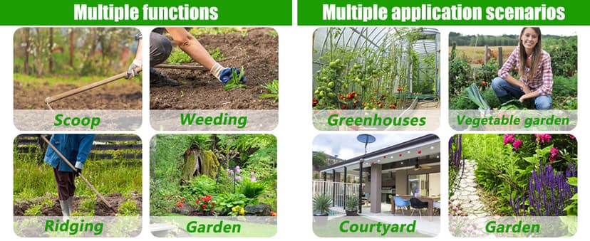 All-Steel Hardened Hollow Hoe,Garden Hoes for Weeding,Hollow Hoe for Gardening,Hoe Garden Tool,Garden Hoe for Backyard Weeding, Loosening, Farm Planting 2