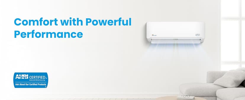 Senville LETO Series Mini Split Air Conditioner Heat Pump, 12000 BTU 110/120V, Inverter, Works with Alexa, SEER2 20.8, 1 Ton, White