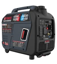 A-iPower 7600W Dual Fuel Portable Inverter Generator, Electric Start RV Ready, EPA & CARB Compliant CO Sensor, With Telescopic Handle For Backup Home Use, Tailgating & Camping (SUA7600iED)