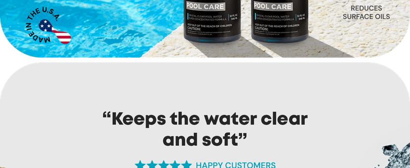 Pool Clarifier Liquid for Cloudy Water Treatment - Swimming Pool Water Clarifier to Support Water Clarity in Inground and Above Ground Pools - AquaDoc - 32oz 2 Pack