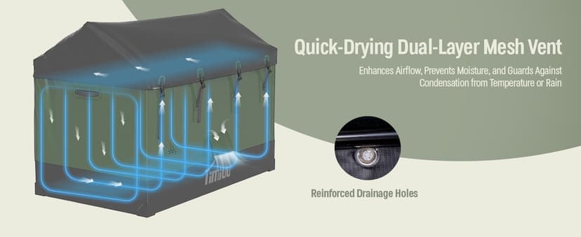 XXL 310 Gallon Extra Large Deck Box, Waterproof Outdoor Storage Box with Taller Side Panels for Patio Furniture Cushions, Pools and Garden Tools Green & Black