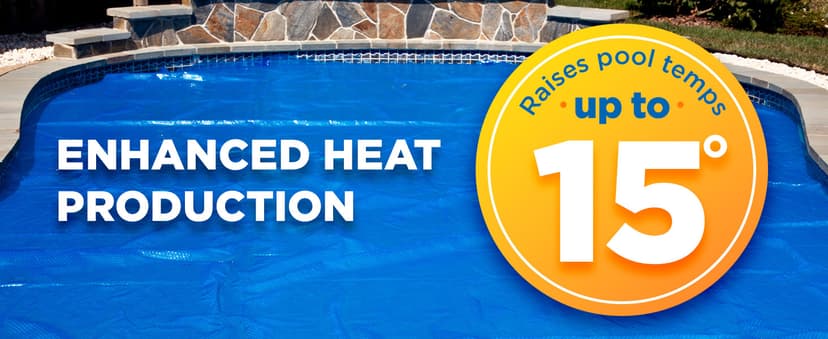 Sun2Solar Blue 18 ft x 36 ft Rectangle Solar Cover | 800 Series | Heat Retaining Blanket for Rectangular Inground & Above Ground Swimming Pools | Use Sun to Heat Pool | Bubble Heating Blankets