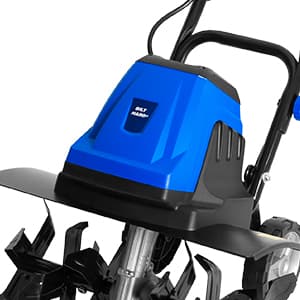 BILT HARD 18 Inch Electric Tiller Cultivator, Corded 15 Amp 6 Steel Tines Tillers for Gardening, Garden Rototiller for Soil Digging with Adjustable Wheels