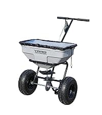 Yard Commander - 400LB Heavy Duty Tow Behind ATV Trailer Steel Dump Cart - 10-Cubic Feet Capacity - Garden Utility Trailer - Trailers with Removable Tailgate for Riding Lawn Mower Tractor